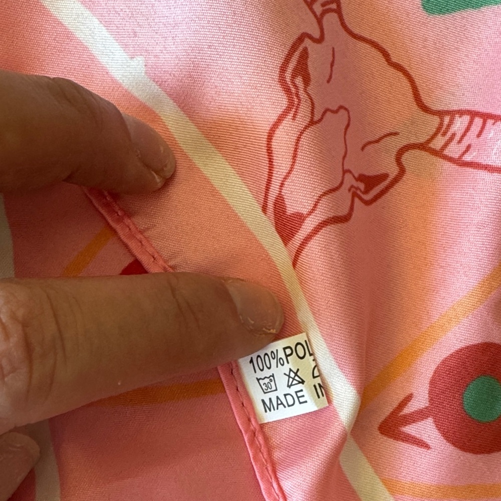 Pink Patterned Scarf - Picture 4 of 7